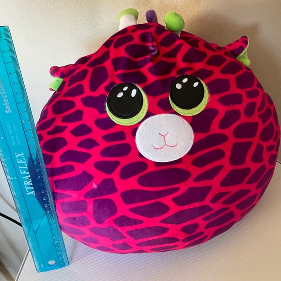 Large Gilbert the Pink Giraffe Squish a Boo Ty Plush - Picture 3 of 7